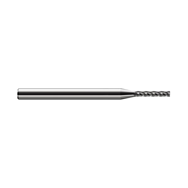 Miniature End Mill - Corner Radius - Long Flute